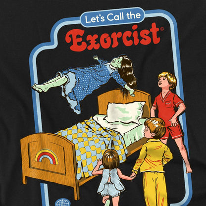 Black - Side - Steven Rhodes Unisex Adult Lets Call The Exorcist T-Shirt