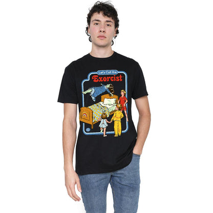 Black - Lifestyle - Steven Rhodes Unisex Adult Lets Call The Exorcist T-Shirt