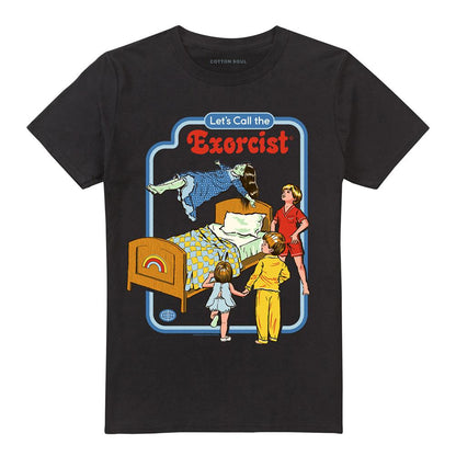 Black - Front - Steven Rhodes Unisex Adult Lets Call The Exorcist T-Shirt