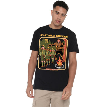 Black - Lifestyle - Steven Rhodes Unisex Adult Eat Your Greens T-Shirt