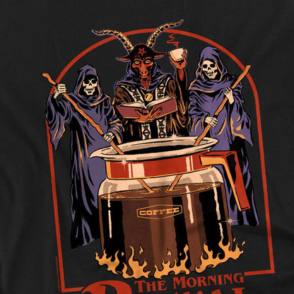Black - Side - Steven Rhodes Unisex Adult The Morning Ritual T-Shirt