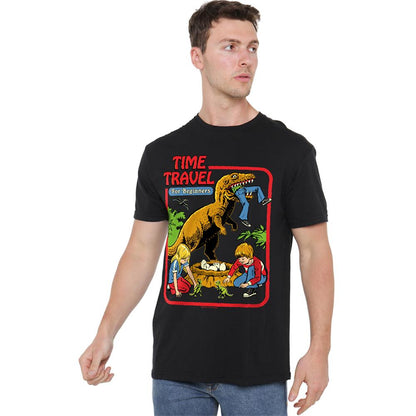 Black - Side - Steven Rhodes Unisex Adult Time Travel T-Shirt