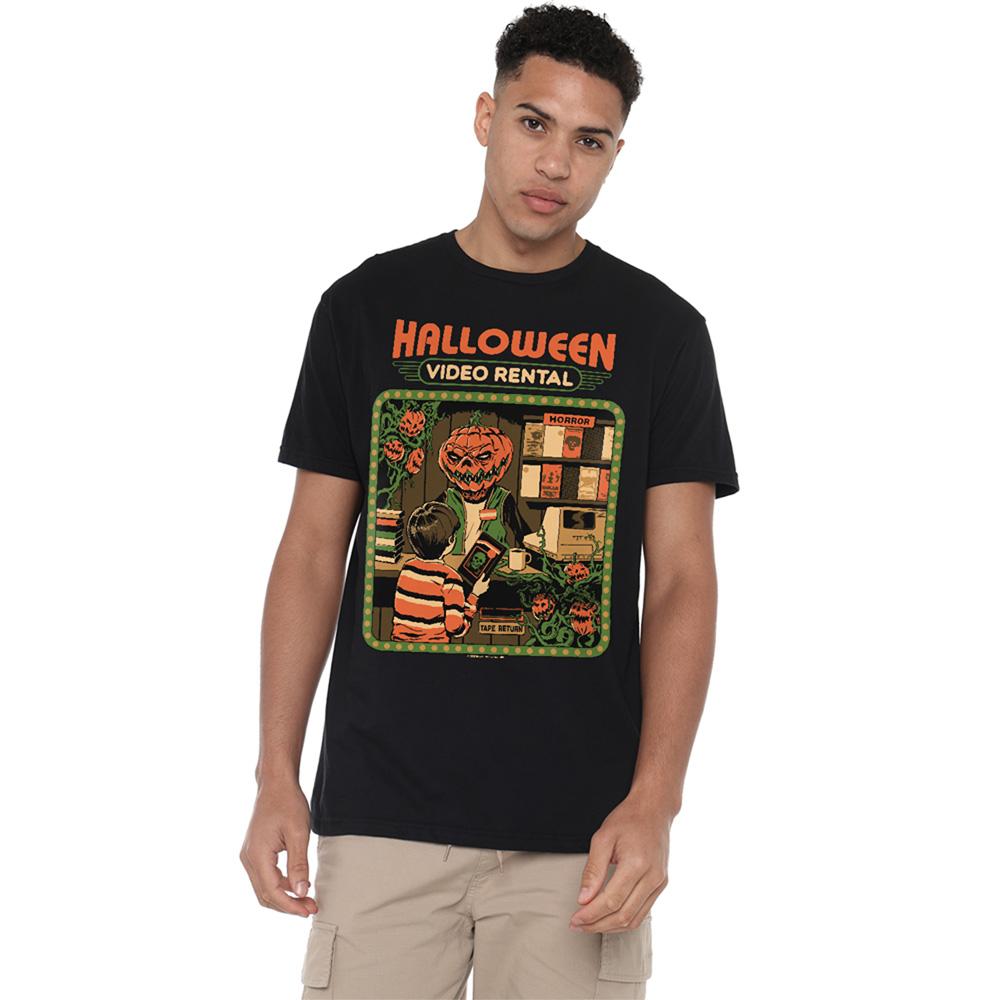 Black - Back - Steven Rhodes Unisex Adult Video Rentals T-Shirt