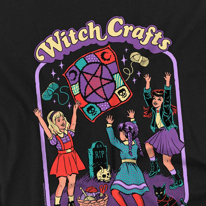 Black - Side - Steven Rhodes Unisex Adult Witch Crafts T-Shirt