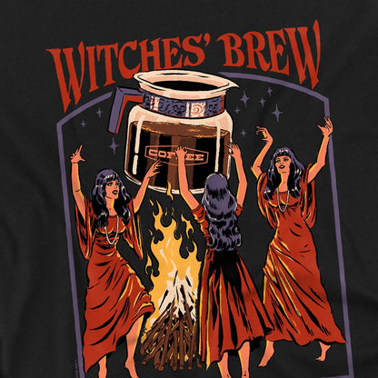 Black - Side - Steven Rhodes Unisex Adult Witches´ Brew T-Shirt