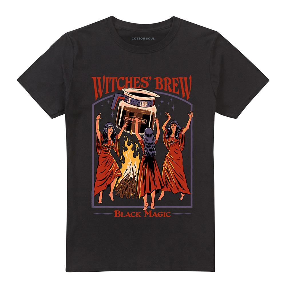 Black - Front - Steven Rhodes Unisex Adult Witches´ Brew T-Shirt