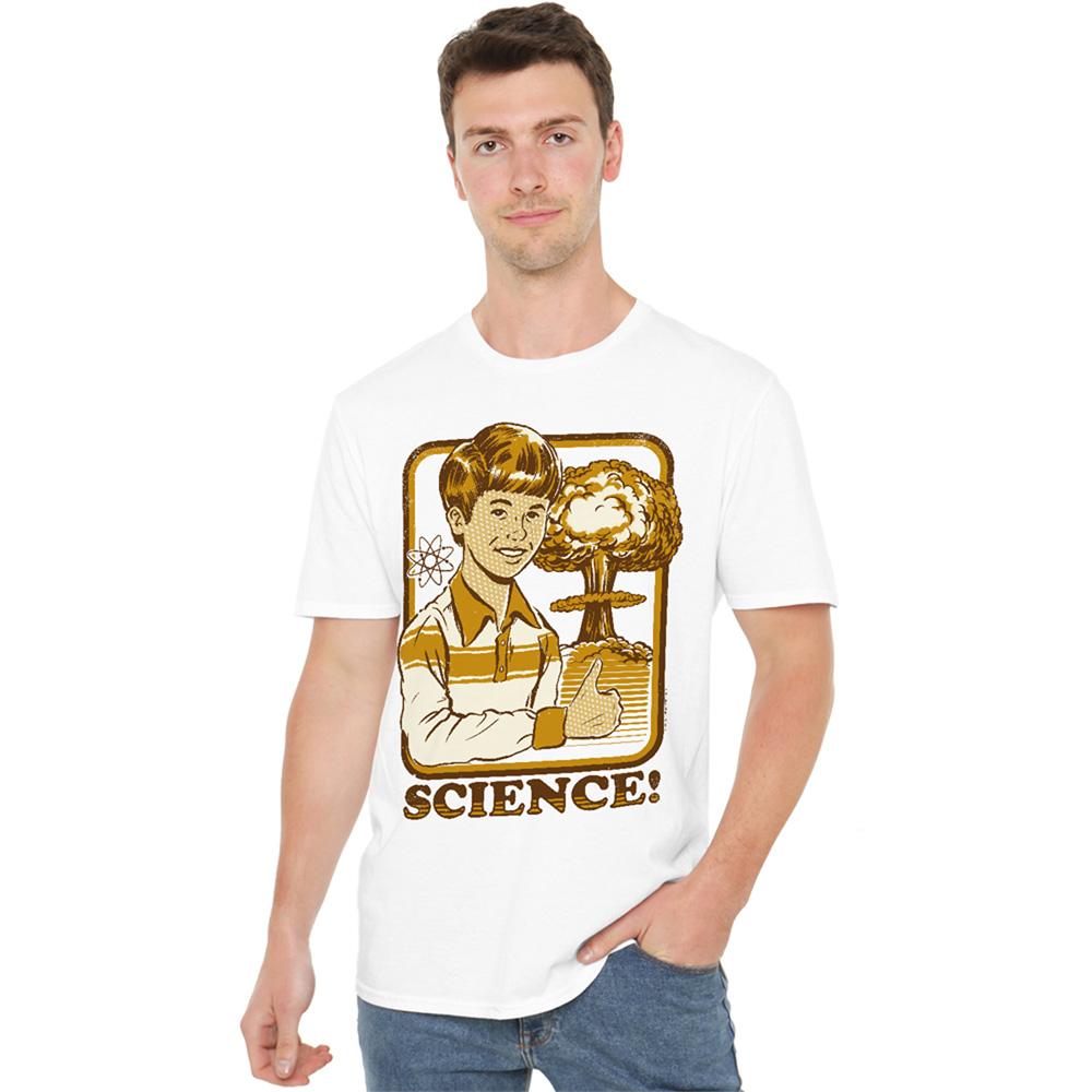 White - Back - Steven Rhodes Unisex Adult Science T-Shirt