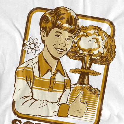 White - Side - Steven Rhodes Unisex Adult Science T-Shirt