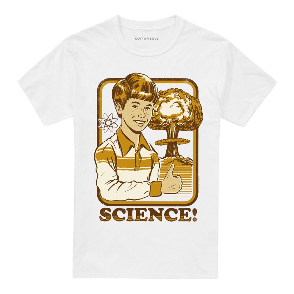 White - Front - Steven Rhodes Unisex Adult Science T-Shirt