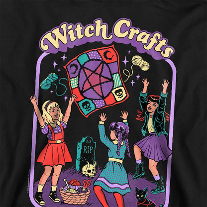 Black - Side - Steven Rhodes Unisex Adult Witch Crafts Sweatshirt