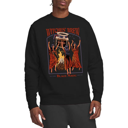 Black - Back - Steven Rhodes Unisex Adult Witches´ Brew Sweatshirt
