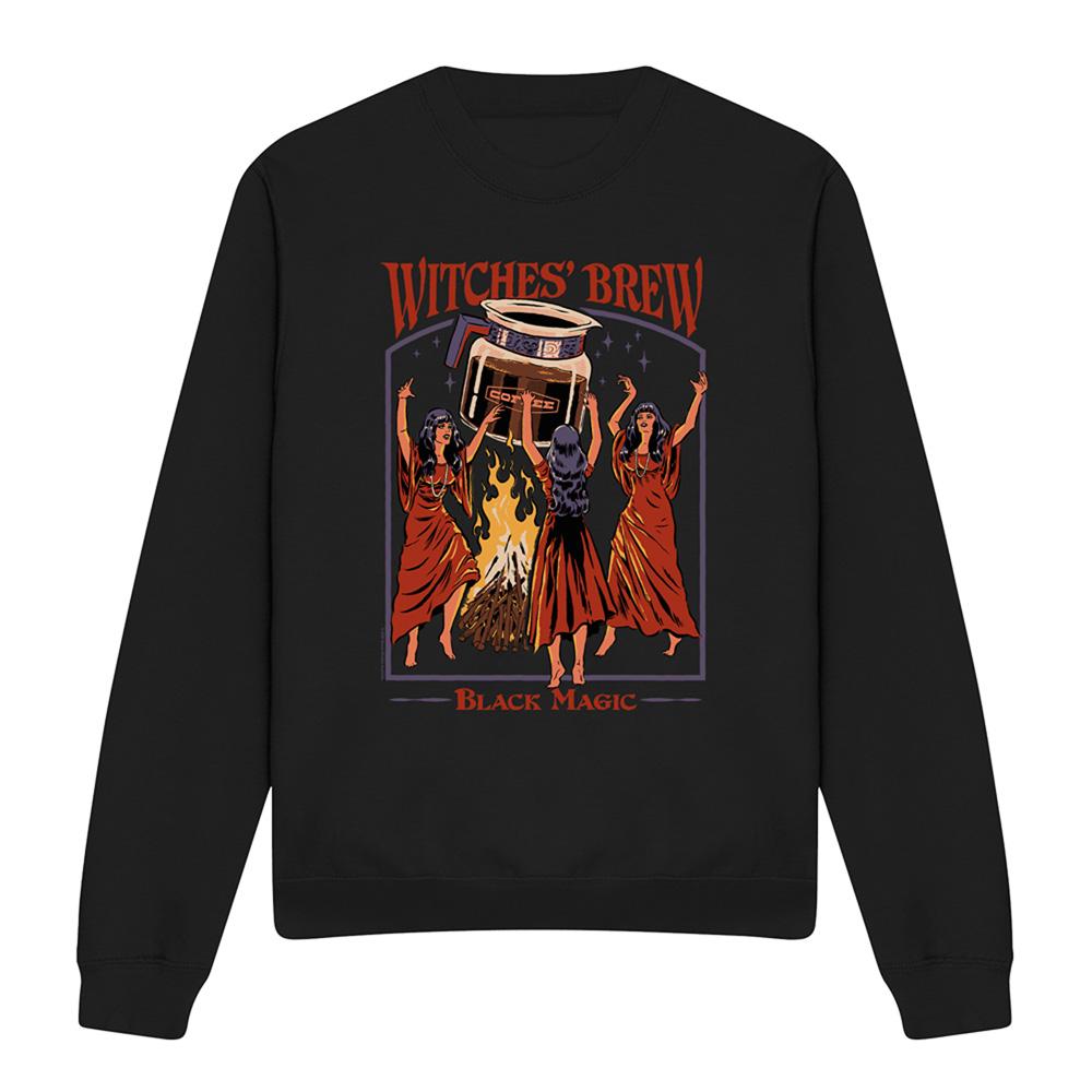 Black - Front - Steven Rhodes Unisex Adult Witches´ Brew Sweatshirt