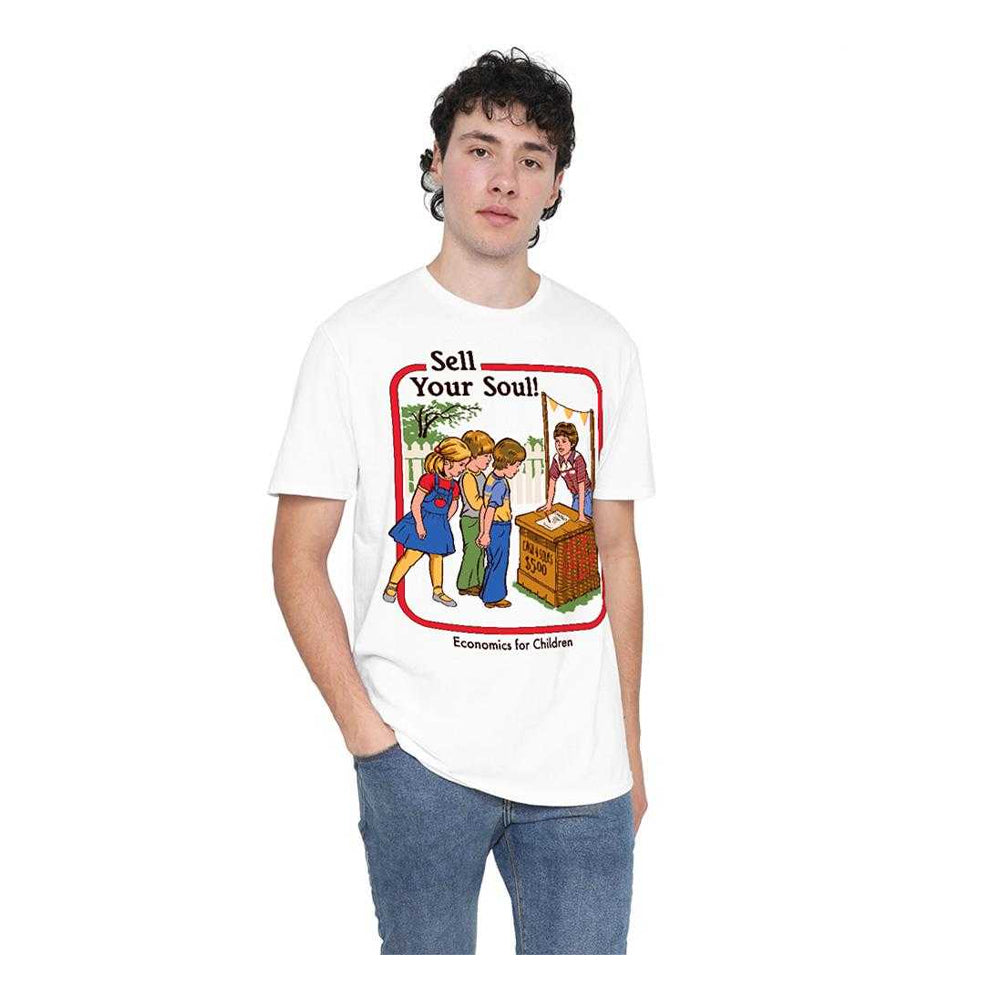 White - Lifestyle - Steven Rhodes Unisex Adult Sell Your Soul T-Shirt