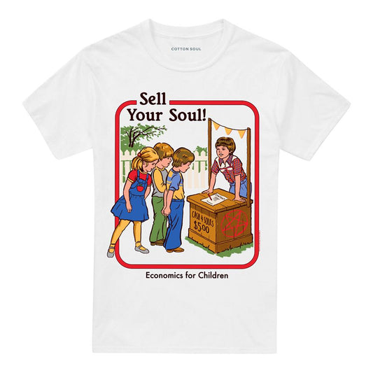 White - Front - Steven Rhodes Unisex Adult Sell Your Soul T-Shirt
