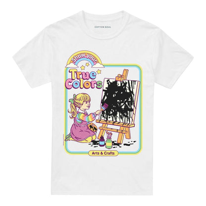 White - Front - Steven Rhodes Unisex Adult Show Your True Colors T-Shirt
