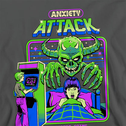 Charcoal - Side - Steven Rhodes Unisex Adult Anxiety Attack Sweatshirt