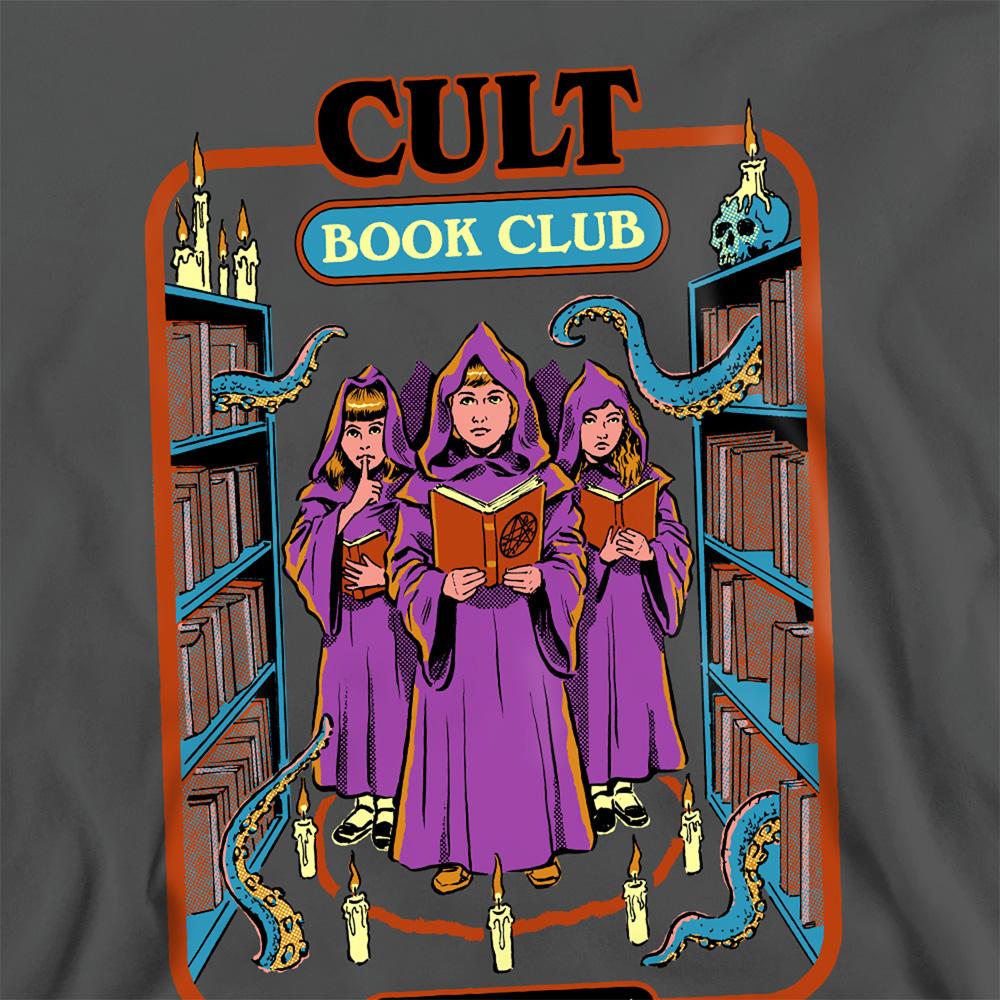 Charcoal - Side - Steven Rhodes Unisex Adult Cult Book Club Sweatshirt