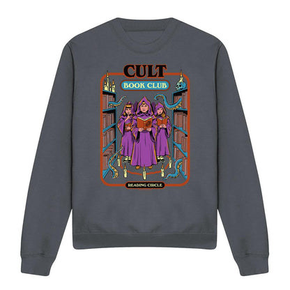 Charcoal - Front - Steven Rhodes Unisex Adult Cult Book Club Sweatshirt