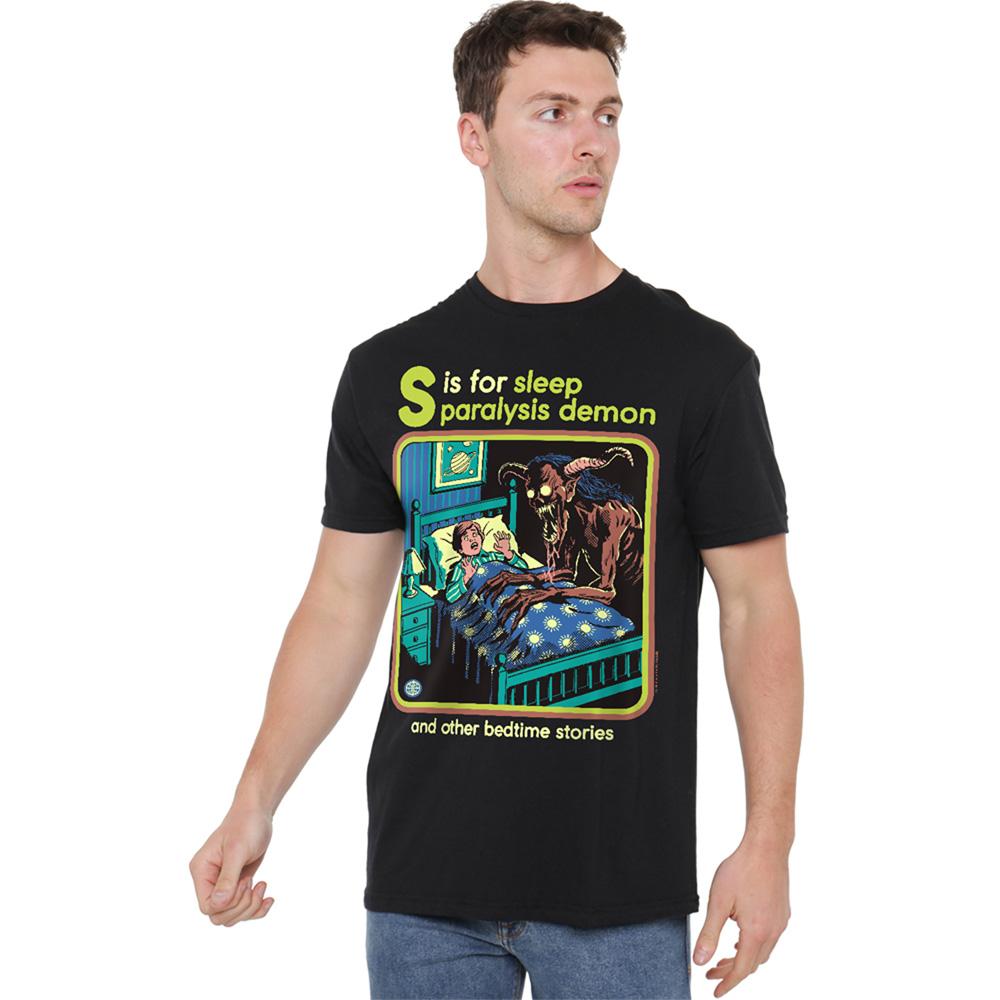 Black - Back - Steven Rhodes Unisex Adult Sleep Paralysis Demon T-Shirt
