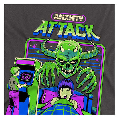 Charcoal - Side - Steven Rhodes Unisex Adult Anxiety Attack Long-Sleeved T-Shirt