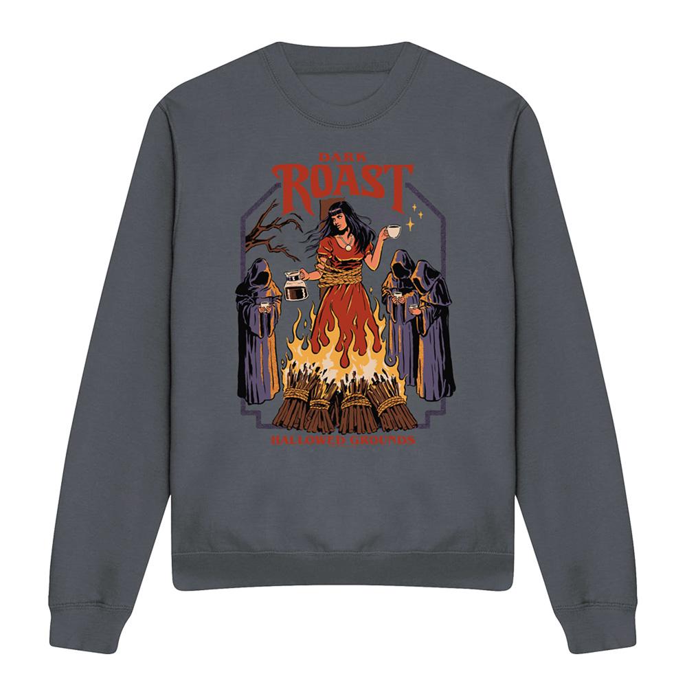 Charcoal - Front - Steven Rhodes Unisex Adult Dark Roast Sweatshirt