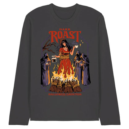 Charcoal - Front - Steven Rhodes Unisex Adult Dark Roast Long-Sleeved T-Shirt