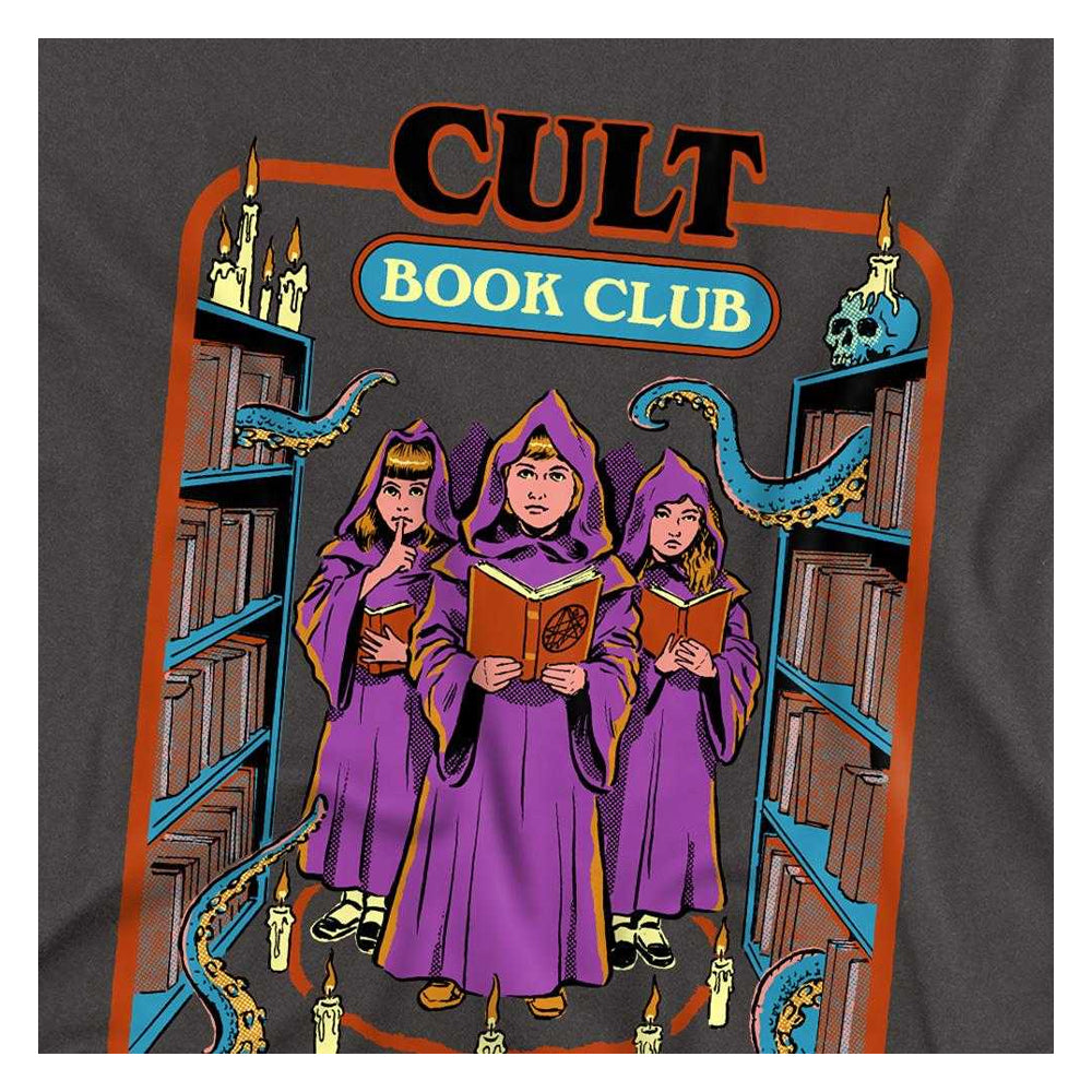Charcoal - Side - Steven Rhodes Unisex Adult Cult Book Club Long-Sleeved T-Shirt