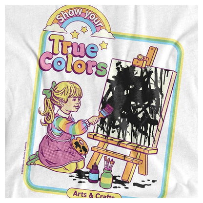 White - Side - Steven Rhodes Childrens-Kids Show Your True Colors T-Shirt
