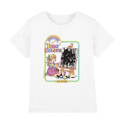 White - Front - Steven Rhodes Childrens-Kids Show Your True Colors T-Shirt