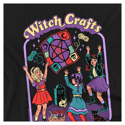 Black - Side - Steven Rhodes Unisex Adult Witch Crafts Long-Sleeved T-Shirt