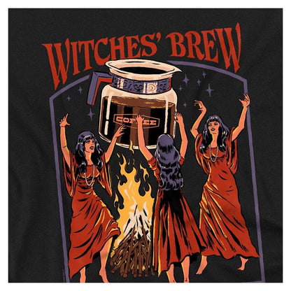 Black - Side - Steven Rhodes Unisex Adult Witche´s Brew Long-Sleeved T-Shirt
