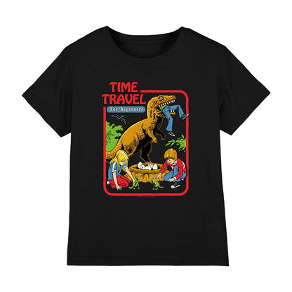 Black - Front - Steven Rhodes Childrens-Kids Time Travel T-Shirt