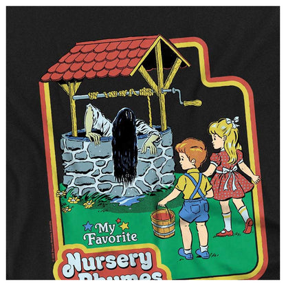 Black - Side - Steven Rhodes Childrens-Kids Nursery Rhymes T-Shirt