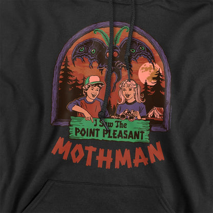 Black - Side - Steven Rhodes Unisex Adult I Saw The Mothman Hoodie
