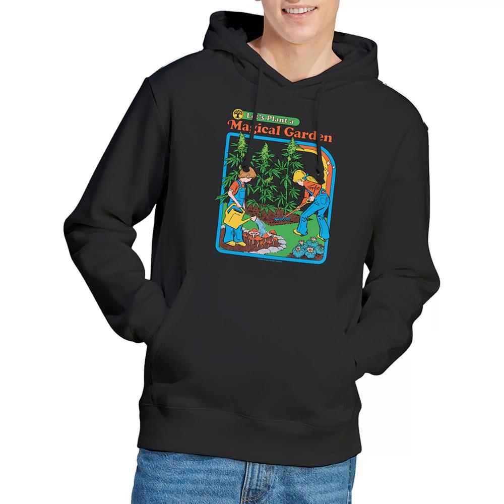 Black - Back - Steven Rhodes Unisex Adult Magical Garden Hoodie