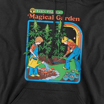 Black - Side - Steven Rhodes Unisex Adult Magical Garden Hoodie