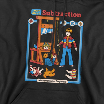 Black - Side - Steven Rhodes Unisex Adult Learn About Subtraction Hoodie