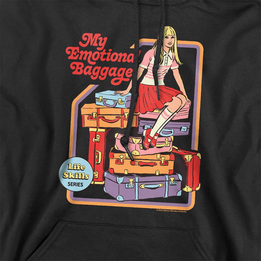Black - Side - Steven Rhodes Unisex Adult My Emotional Baggage Hoodie