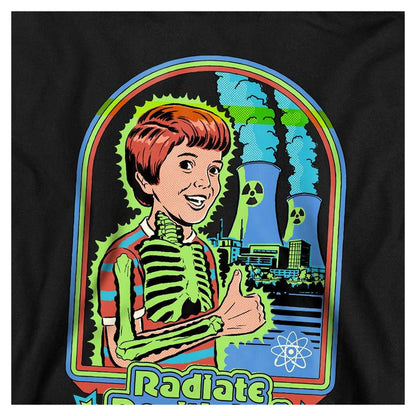 Black - Side - Steven Rhodes Childrens-Kids Radiate Positivity Hoodie