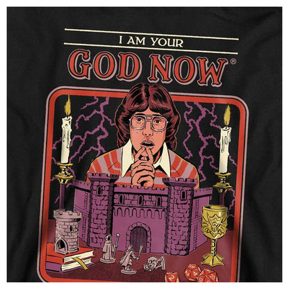 Black - Side - Steven Rhodes Childrens-Kids I Am Your God Now Hoodie