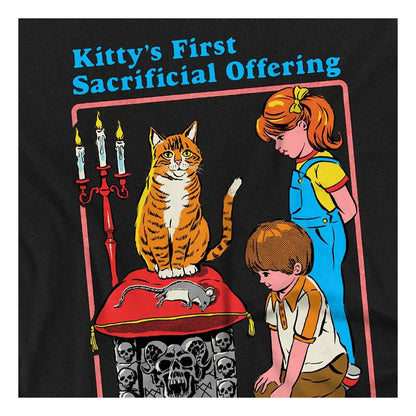 Black - Side - Steven Rhodes Unisex Adult Kitty´s First Sacrificial Offering Long-Sleeved T-Shirt
