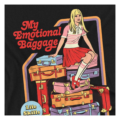 Black - Side - Steven Rhodes Unisex Adult My Emotional Baggage Long-Sleeved T-Shirt