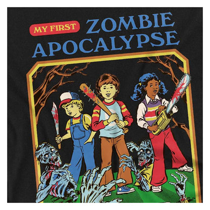 Black - Side - Steven Rhodes Unisex Adult My First Zombie Apocalypse Long-Sleeved T-Shirt