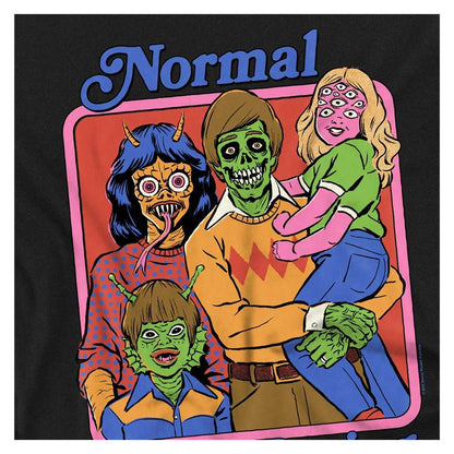 Black - Side - Steven Rhodes Unisex Adult Normal Is Boring Long-Sleeved T-Shirt