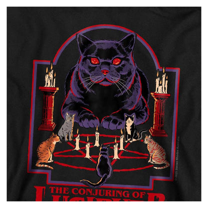 Black - Side - Steven Rhodes Childrens-Kids Lucipurr Hoodie