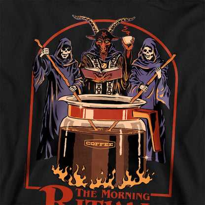 Black - Side - Steven Rhodes Unisex Adult The Morning Ritual Sweatshirt