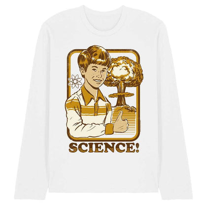 White - Front - Steven Rhodes Unisex Adult Science Long-Sleeved T-Shirt