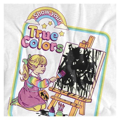White - Back - Steven Rhodes Unisex Adult Show Your True Colors Long-Sleeved T-Shirt