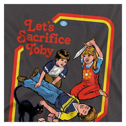 Charcoal - Side - Steven Rhodes Unisex Adult Let´s Sacrifice Toby Long-Sleeved T-Shirt
