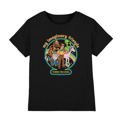 Black - Front - Steven Rhodes Childrens-Kids My Imaginary Friends T-Shirt